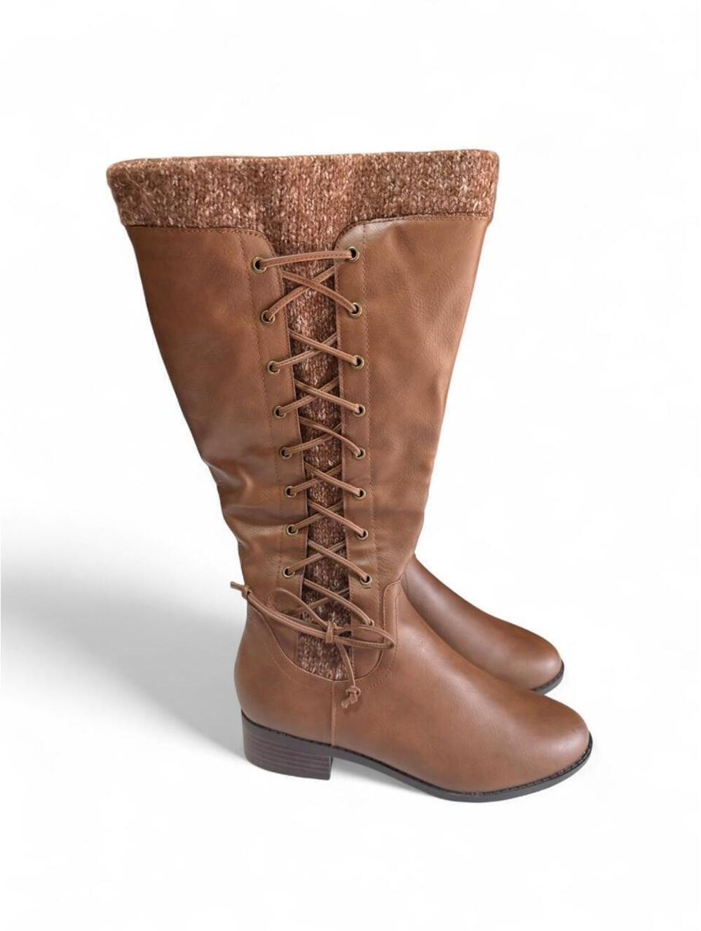 New Torrid Women's Brown and Tan Boot